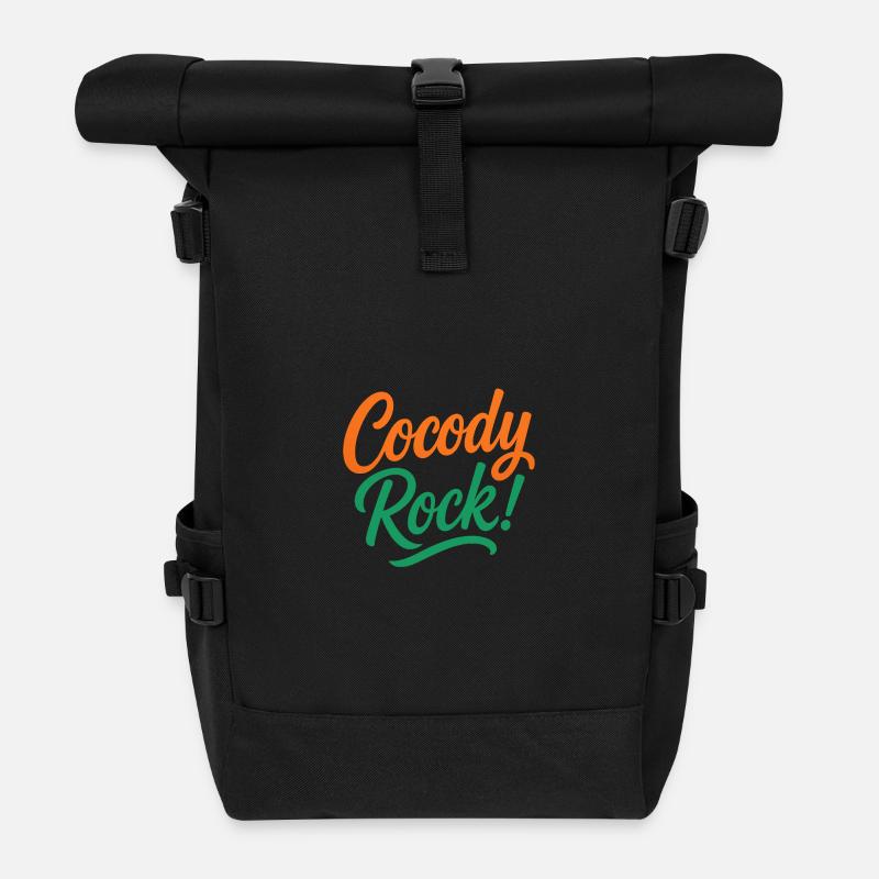 Cocody Rock - Sac à dos roll top - noir