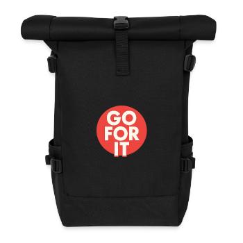 Go For It Typo - Roll Top Backpack - black - Front