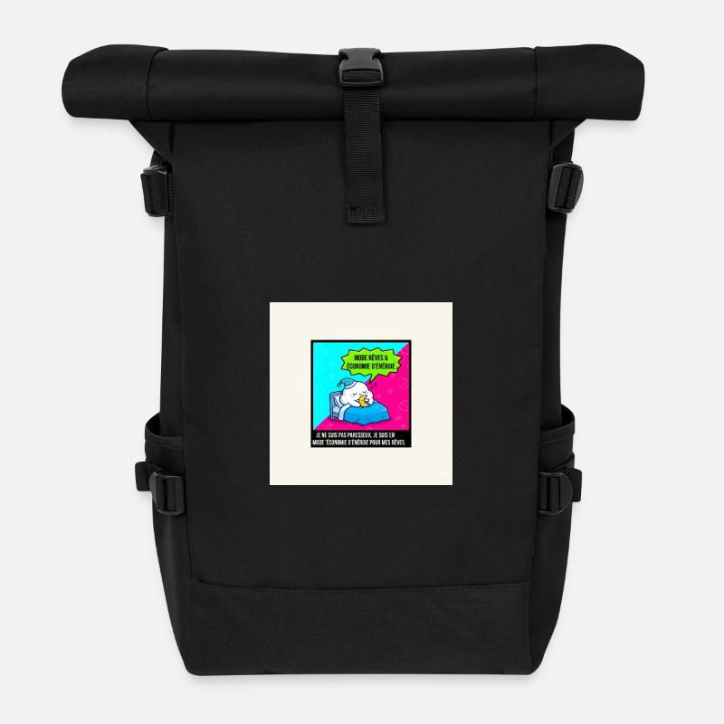 Energy Dreams Mode - Roll Top Backpack - black
