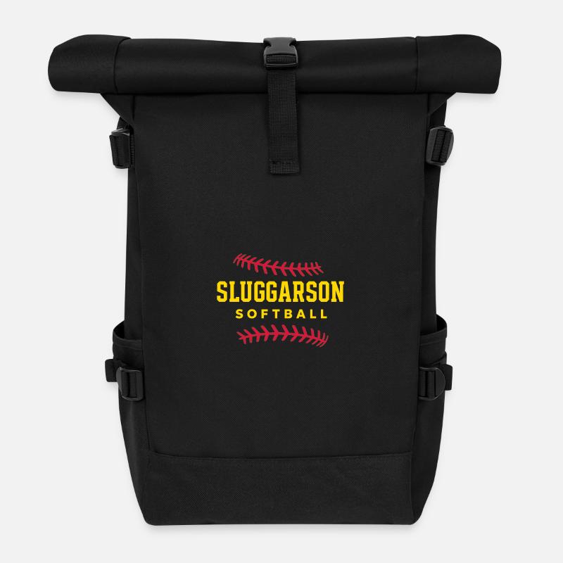 Sluggarson Softball Jaune - Sac à dos roll top - noir