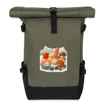 Weiter Norden - Rolltop Rucksack - Olive/Schwarz - Vorne
