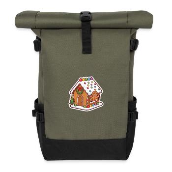 Koekman célèbre Noël dans ses Koekhuis - Sac à dos roll top - olive/noir - Devant