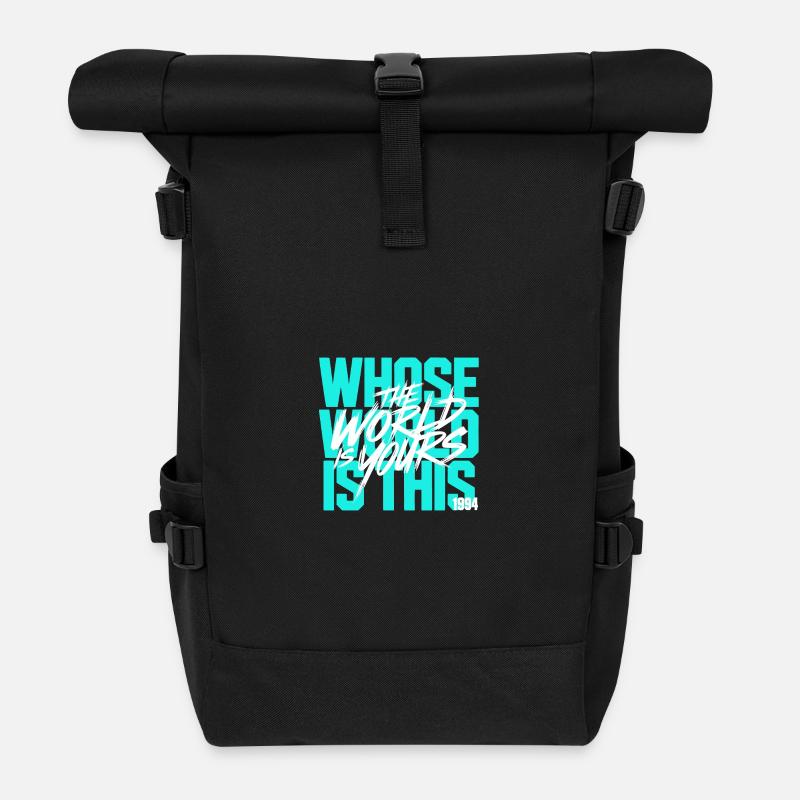 Who Owns This World 1994 - Roll Top Backpack - black