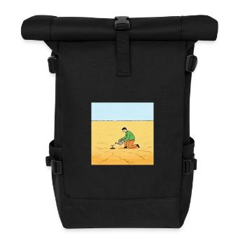 Samen der Hoffnung in der Wüste - Rolltop Rucksack - Schwarz - Vorne