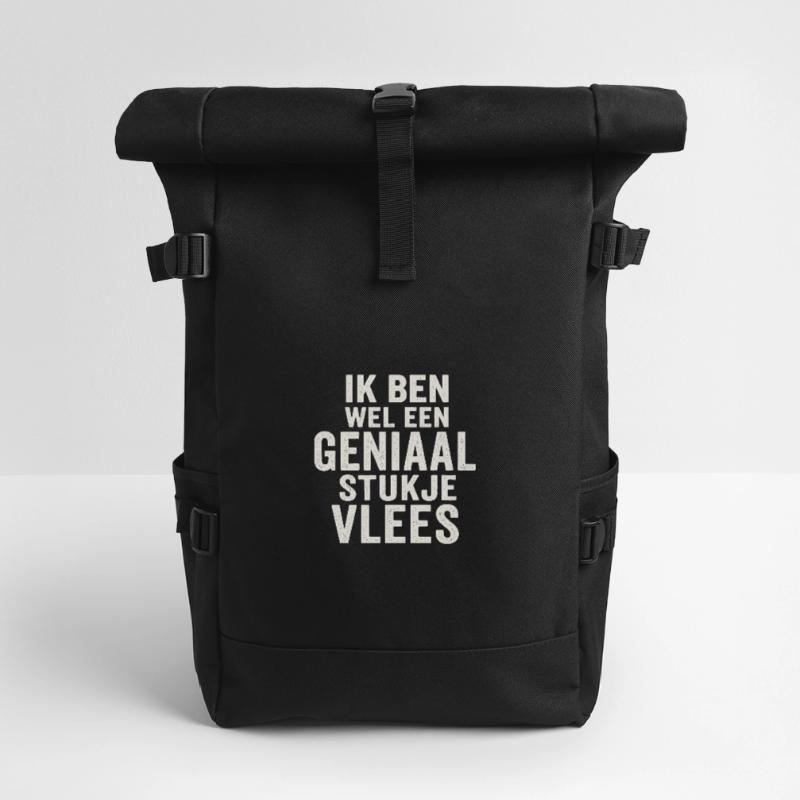 Genialer Fleisch-Tippfehler Rolltop Rucksack