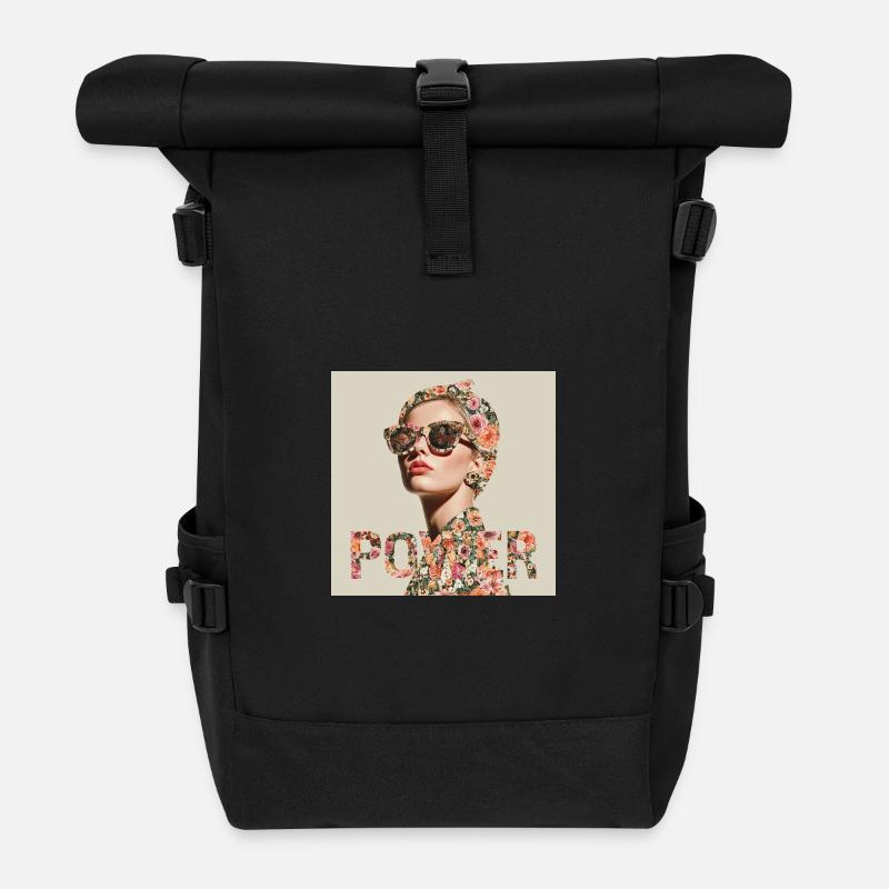Superwoman - Sac à dos roll top - noir