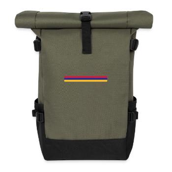 Armenien (V) - Rolltop Rucksack - Olive/Schwarz - Vorne