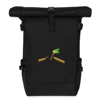 Kongo – Übergang der Flamme Zaire - Rolltop Rucksack - Schwarz - Vorne