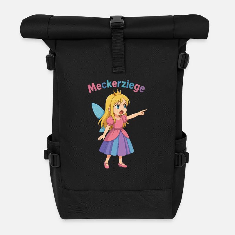 Meckerziege - Rolltop Rucksack - Schwarz