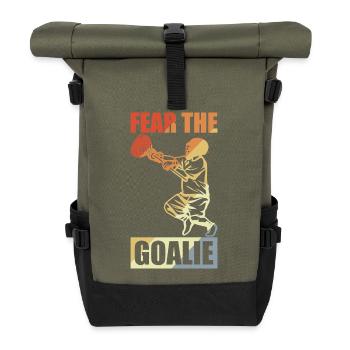 Lacrosse Goalie - Roll Top Backpack - olive/black - Front
