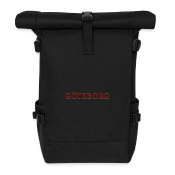 Göteborg Rot-blau - Rolltop Rucksack - Schwarz - Vorne