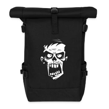 Freak / Zombie / Kopf - Rolltop Rucksack - Schwarz - Vorne