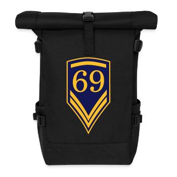 69 - Roll Top Backpack - black - Front