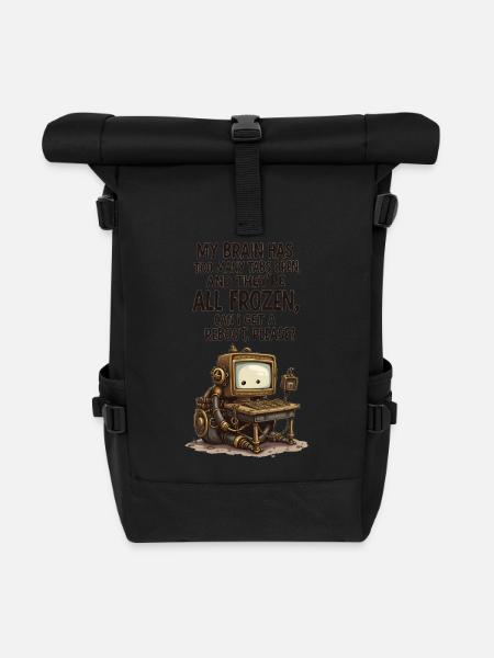 Fun Reboot Steampunk - Rolltop Rucksack - Schwarz