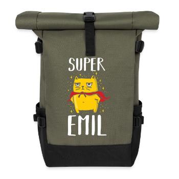Emil - Rolltop Rucksack - Olive/Schwarz - Vorne
