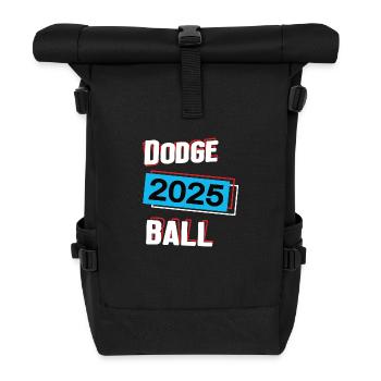 Dodgeball 2025 Dodgeballer Dodgeballspieler Spiel - Rolltop Rucksack - Schwarz - Vorne