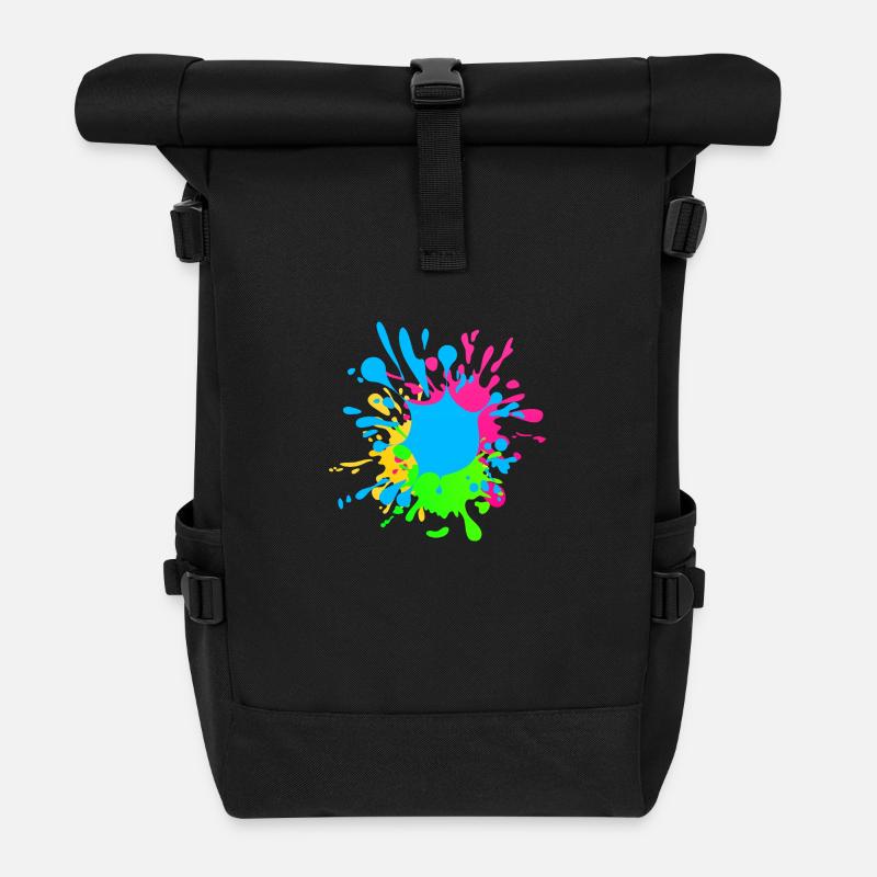 Splash - Rolltop Rucksack - Schwarz