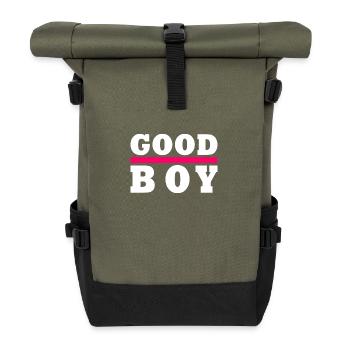 Good boy - Roll Top Backpack - olive/black - Front