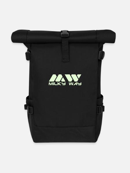 Milky Way__V001 - Rolltop Rucksack - Schwarz