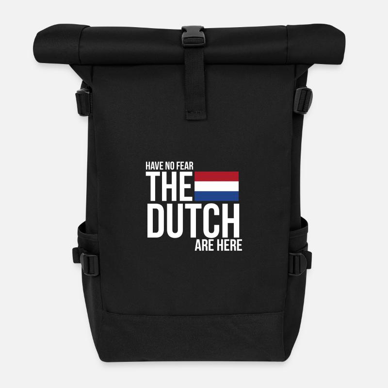 Habe keine Angst, die Holländer sind hier - Rolltop Rucksack - Schwarz