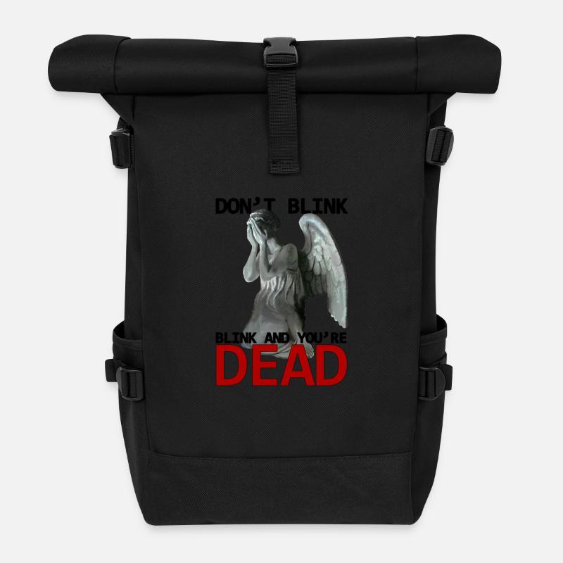 Don't blink - Sac à dos roll top - noir