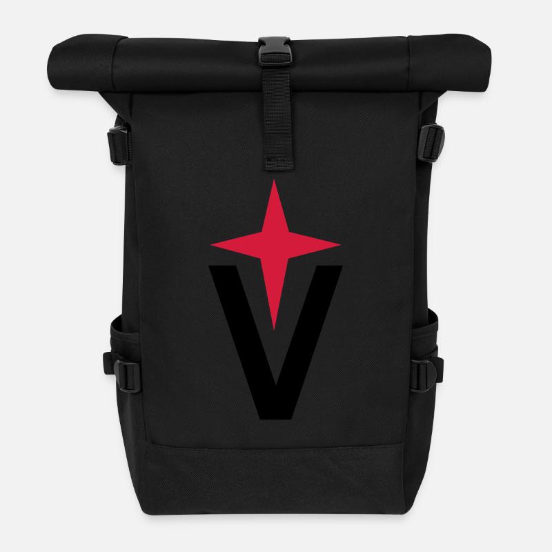 Albin_Vega - Roll Top Backpack - black