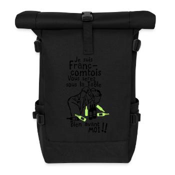 franc comtois bourrer saoul avant moi - Sac à dos roll top - noir - Devant