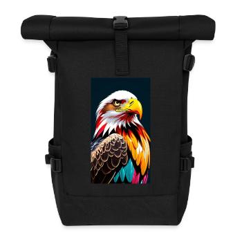 Eagle Side - Rolltop Rucksack - Schwarz - Vorne