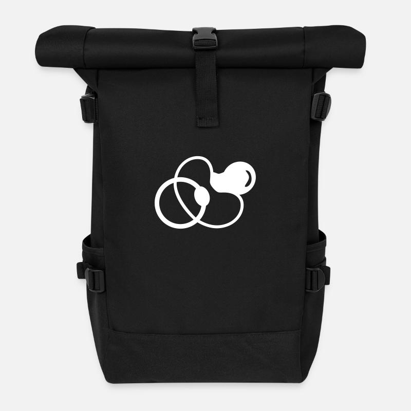 pacifier - Baby - Roll Top Backpack - black