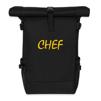Chef - Roll Top Backpack - black - Front
