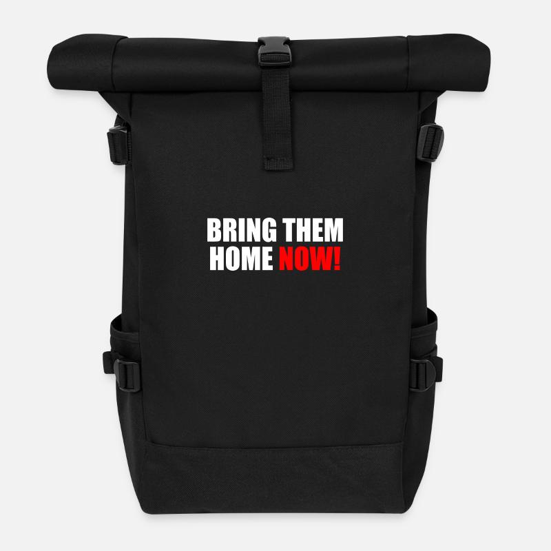 Bring them home now - Rolltop Rucksack - Schwarz