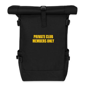 private club members only - Sac à dos roll top - noir - Devant