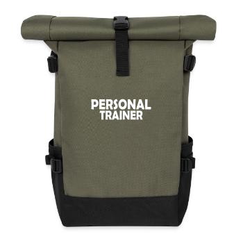Personal trainer - Roll Top Backpack - olive/black - Front