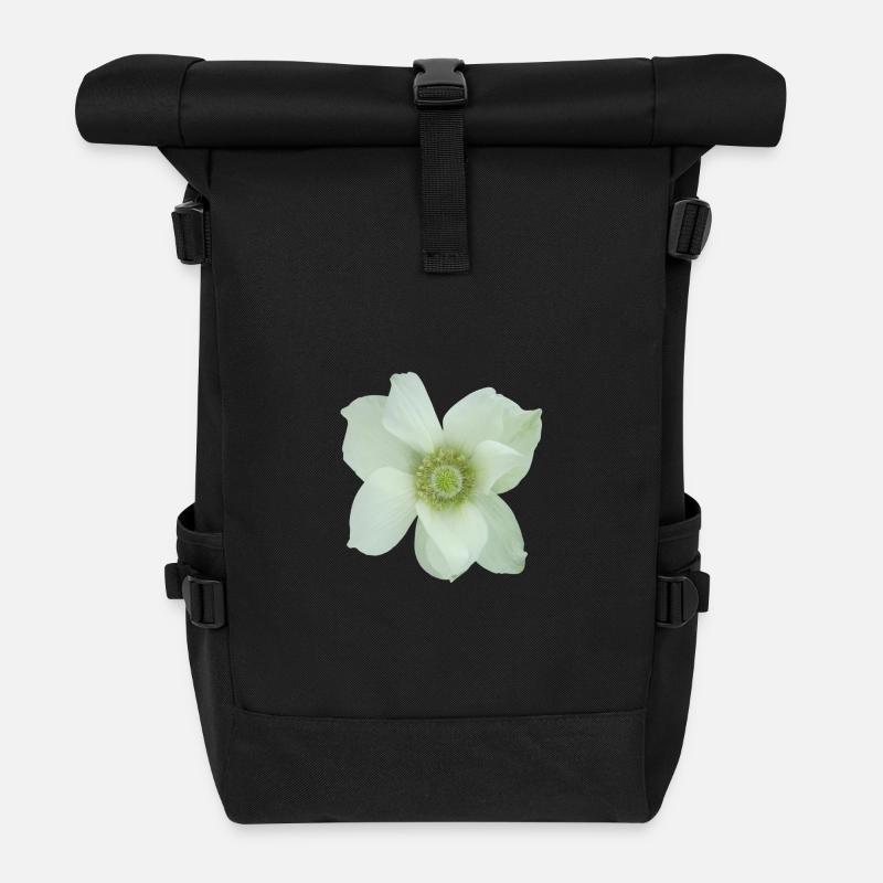 Flower UK eu - Roll Top Backpack - black