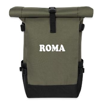 Rome - Sac à dos roll top - olive/noir - Devant