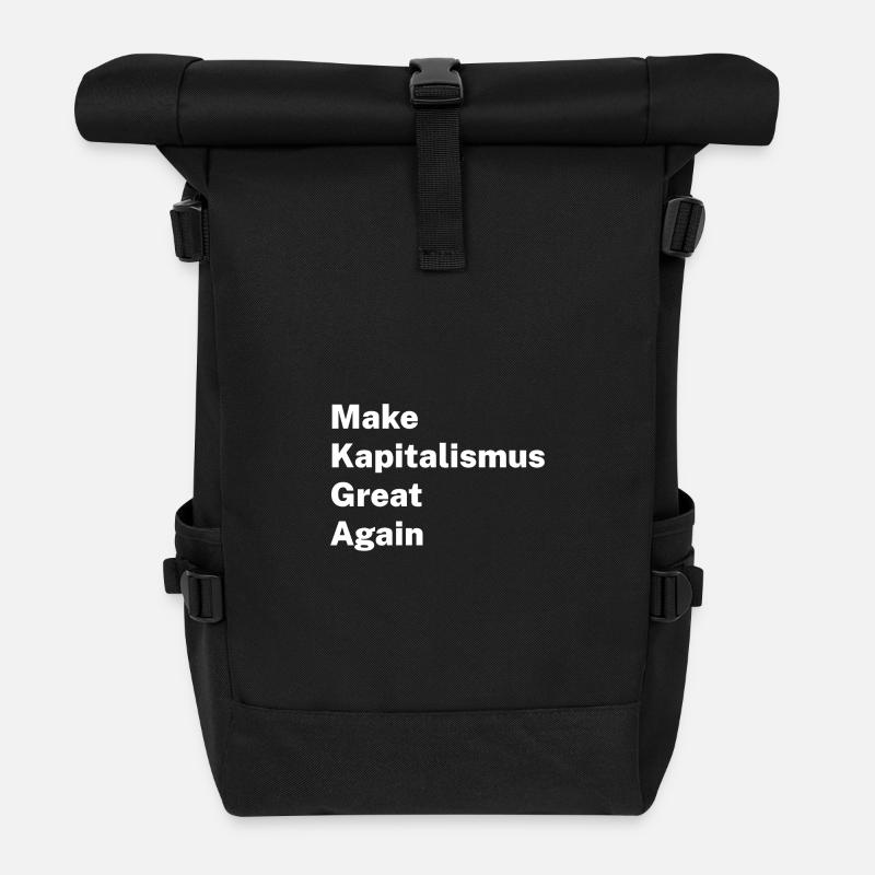 Make Kapitalism Great Again - Rolltop Rucksack - Schwarz