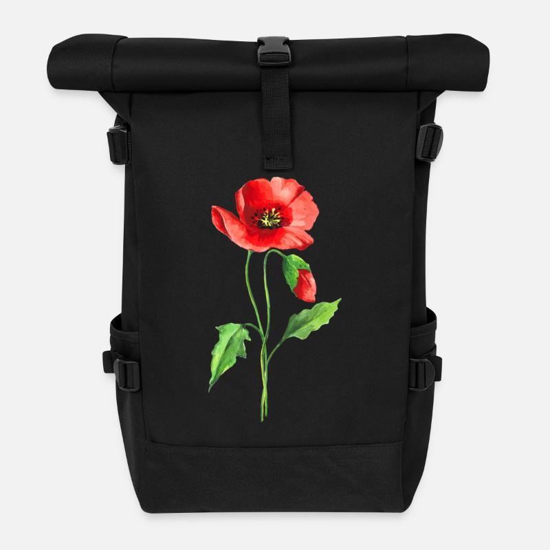 Maki - Sac à dos roll top - noir