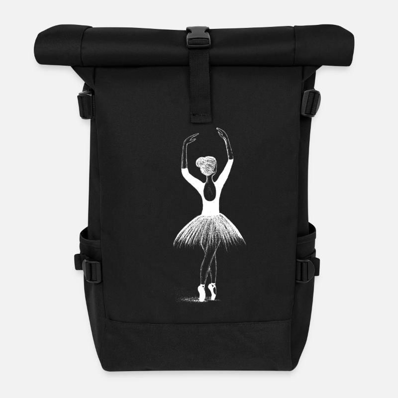 Ballerina - Rolltop Rucksack - Schwarz