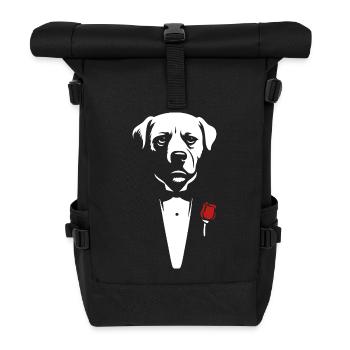 An offer you can't refuse - Roll Top Backpack - black - Front