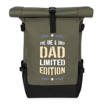 Einziger Papa Limited Edition - Rolltop Rucksack - Olive/Schwarz - Vorne