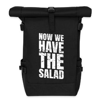 MAINTENANT, NOUS AVONS LA SALADE - Sac à dos roll top - noir - Devant