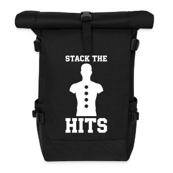 Shooting range at the shooting range, shooting exercises at the - Roll Top Backpack - black - Front