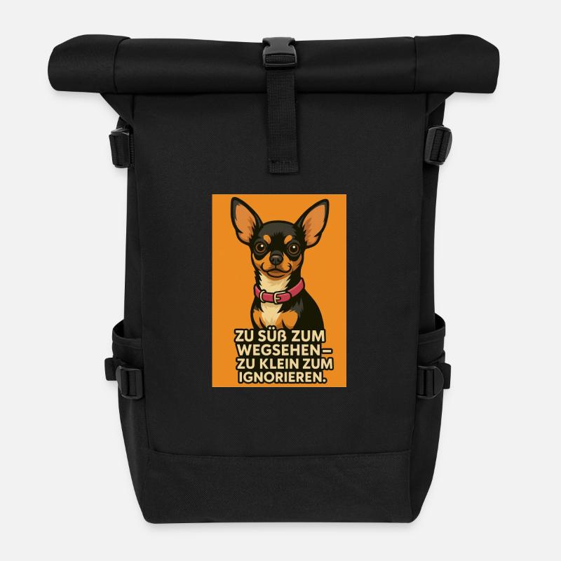 Too Cute to Handle - Rolltop Rucksack - Schwarz