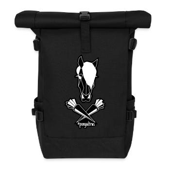 #ponyultras dans ma tête - Sac à dos roll top - noir - Devant
