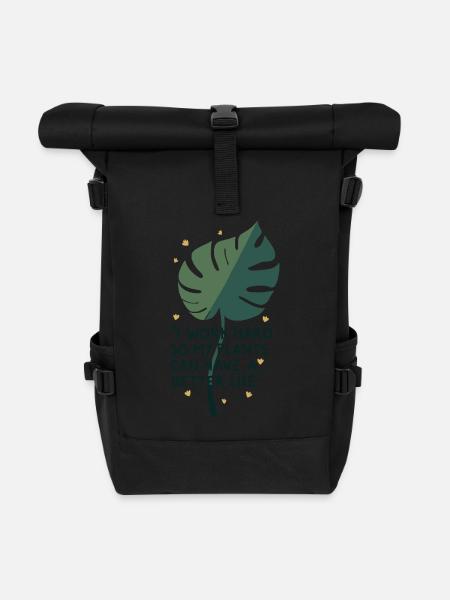 Besseres Leben Pflanzen - Rolltop Rucksack - Schwarz
