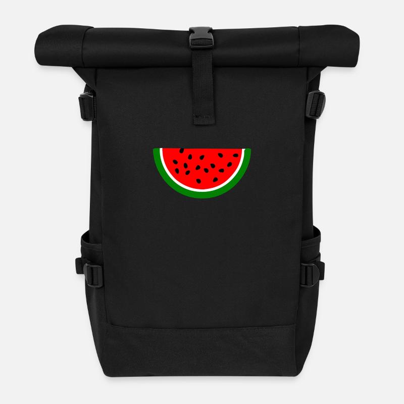 Pastèque - Sac à dos roll top - noir