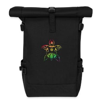 Rainbow Turtle - Roll Top Backpack - black - Front