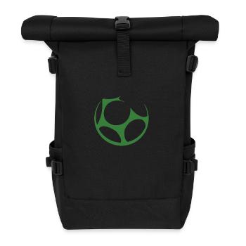 Mein Fußball - Rolltop Rucksack - Schwarz - Vorne