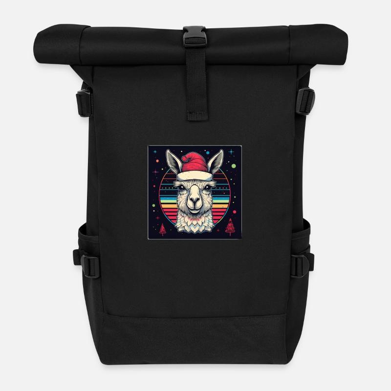 Alpaga X-Mas - Sac à dos roll top - noir