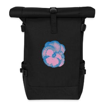 Pansy Art T-Shirt - Roll Top Backpack - black - Front